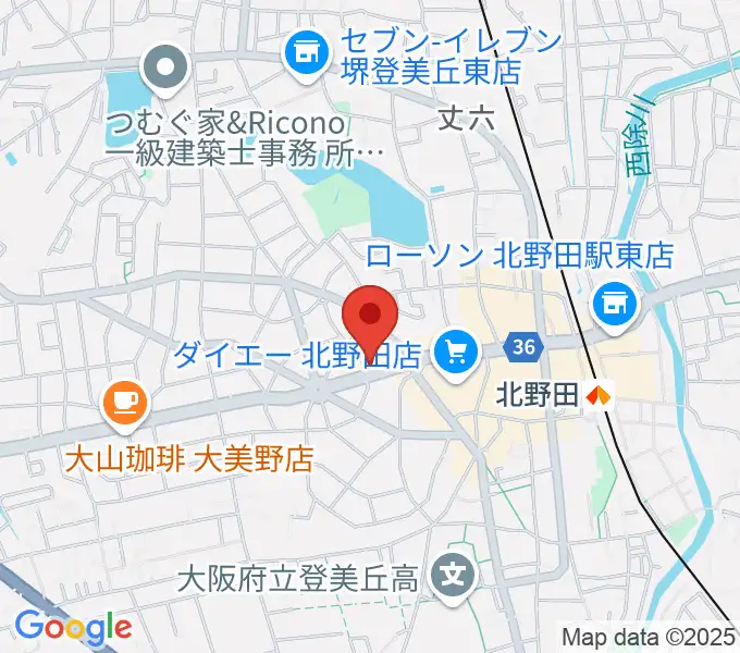 北野田センター ヤマハミュージックの地図