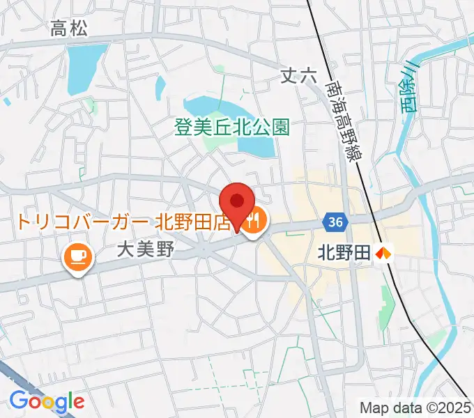 北野田センター ヤマハミュージックの地図