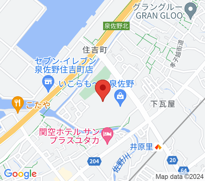 ミュージックセンター泉佐野 ヤマハミュージックの場所