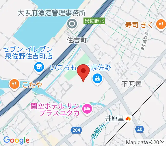 ミュージックセンター泉佐野 ヤマハミュージックの地図