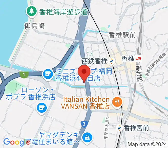 音楽館サンクトスの地図