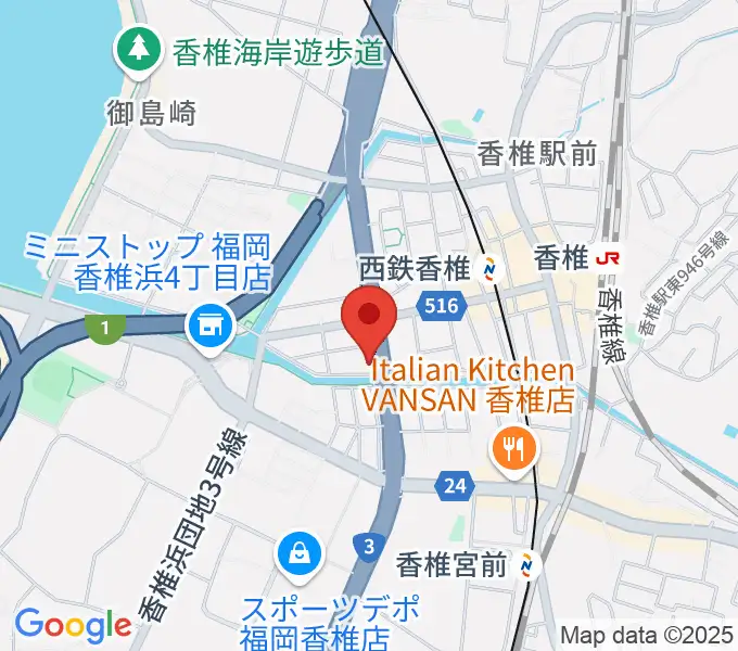 音楽館サンクトスの地図