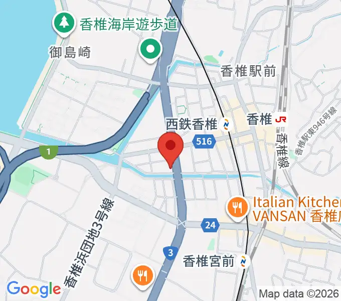 音楽館サンクトスの地図