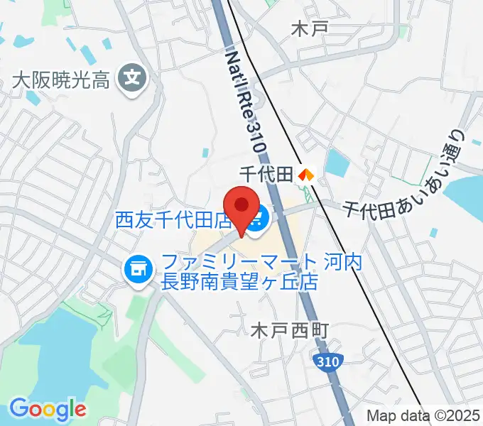 音楽広場ミニヨンの地図