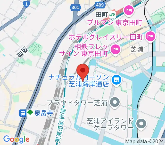 広野音楽教室の地図