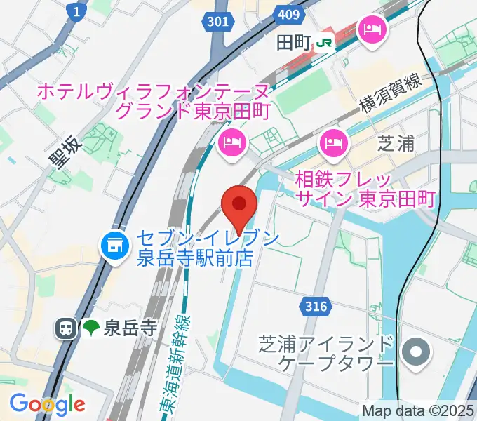 広野音楽教室の地図