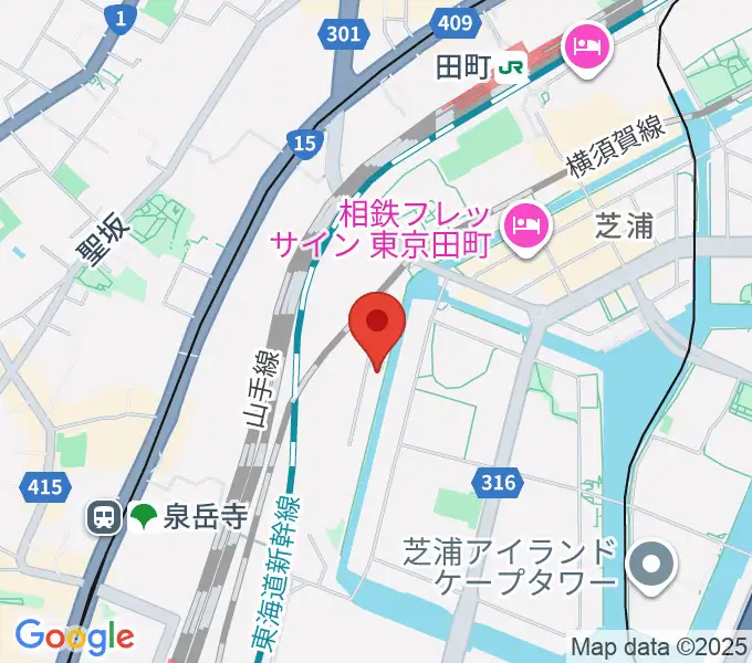 広野音楽教室の地図