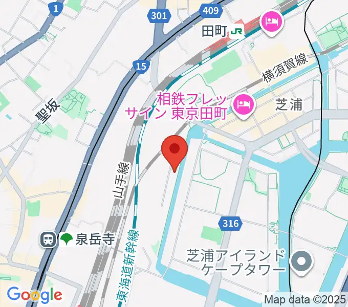 広野音楽教室の地図