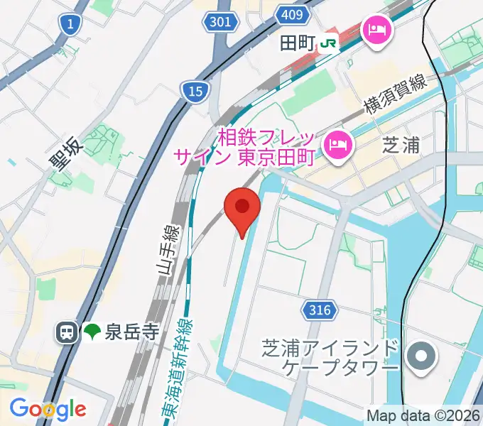 広野音楽教室の地図