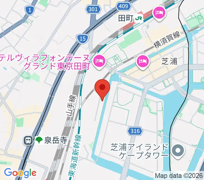広野音楽教室の地図