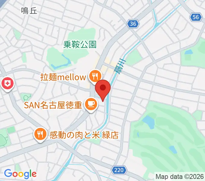 スタジオエチュード緑店の地図