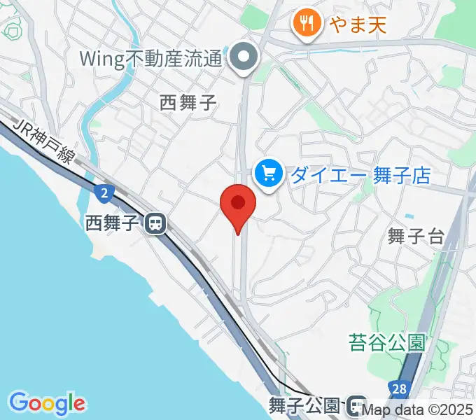 舞子センター ヤマハミュージックの地図