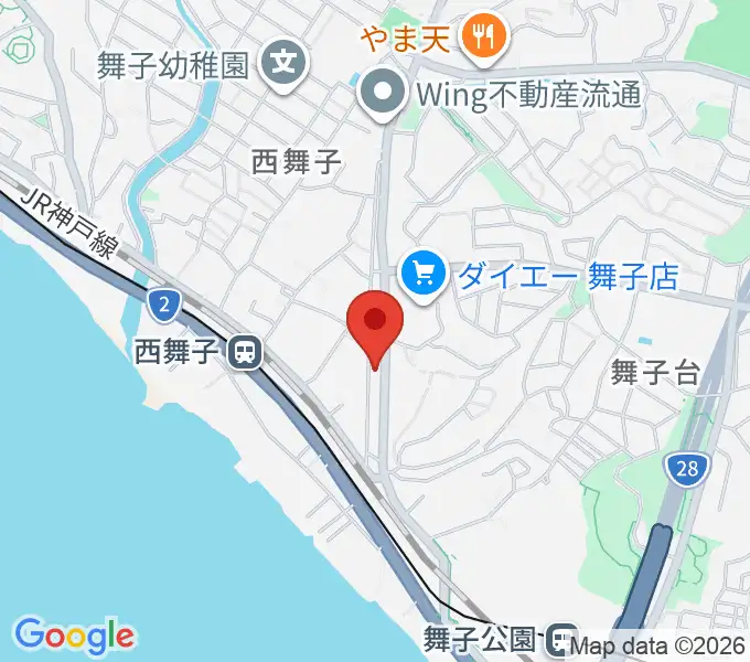 舞子センター ヤマハミュージックの地図