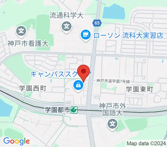 学園都市センター ヤマハミュージックの地図