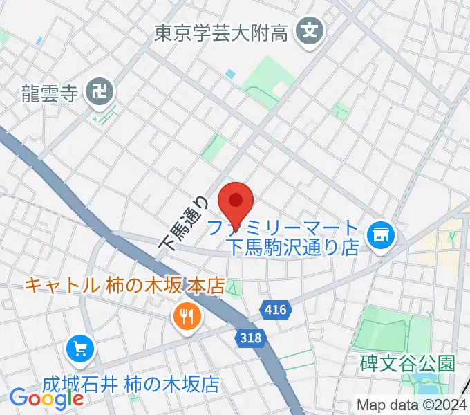 アウラ音楽院 学芸大学教室の地図