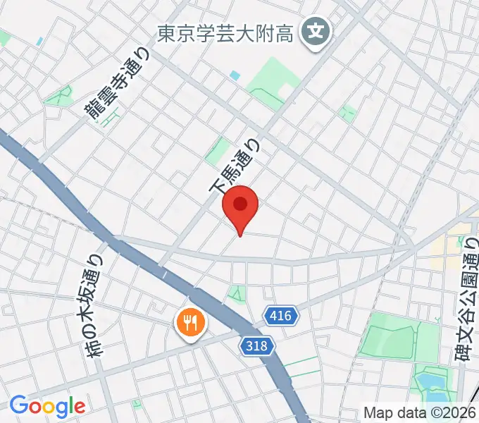 アウラ音楽院 学芸大学教室の地図