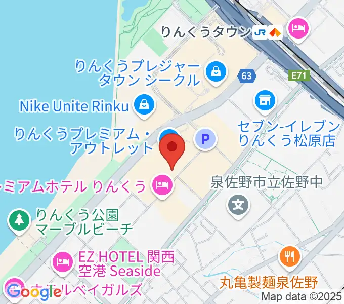 島村楽器 りんくうプレミアム・アウトレット店の地図