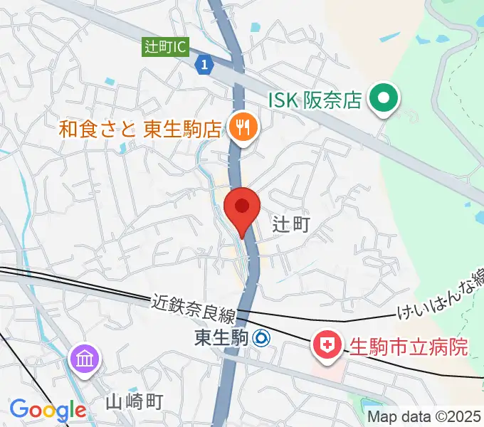 東生駒センター ヤマハミュージックの地図