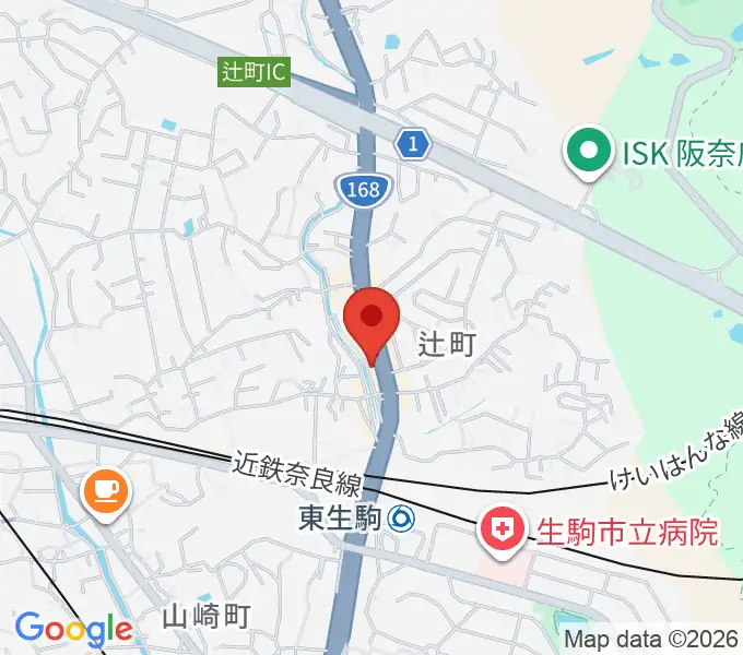 東生駒センター ヤマハミュージックの地図