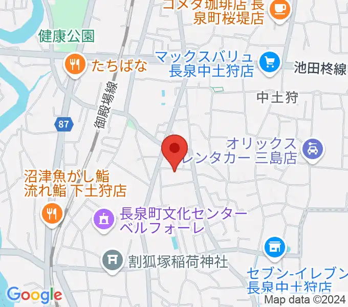 reprise安井ピアノ教室の地図