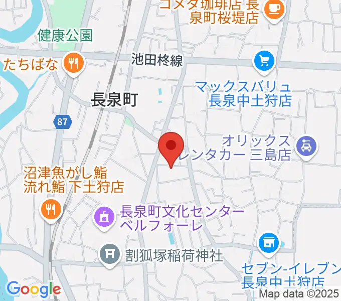 reprise安井ピアノ教室の地図