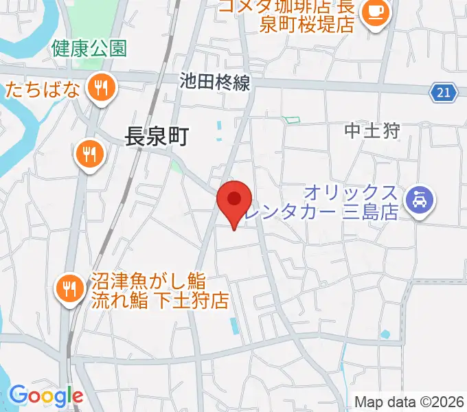 reprise安井ピアノ教室の地図