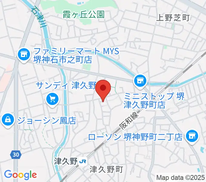 ぼたんピアノ教室の地図