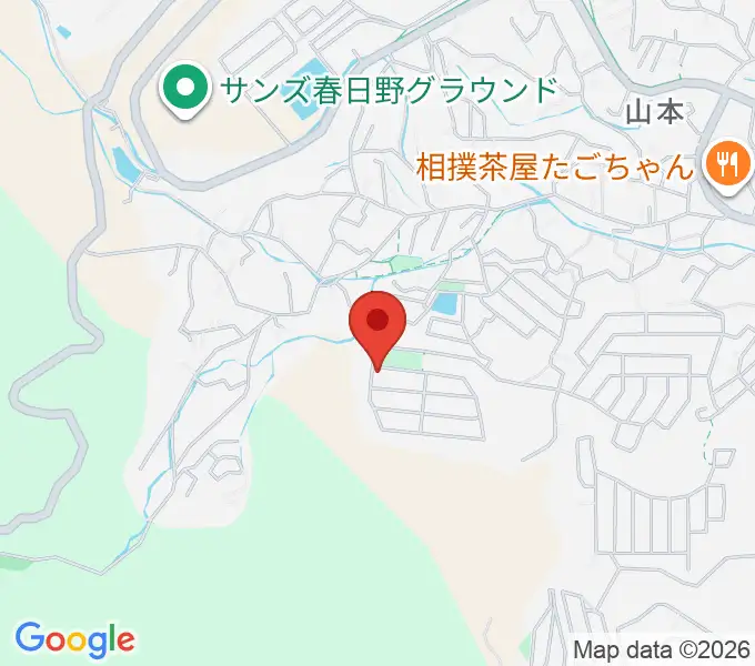 かまだピアノ教室の地図