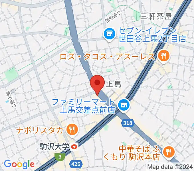 駒沢STRAWBERRY FIELDSの地図