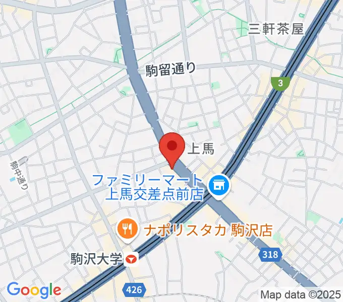 駒沢STRAWBERRY FIELDSの地図