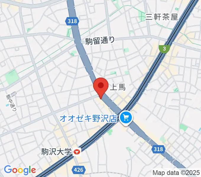 駒沢STRAWBERRY FIELDSの地図