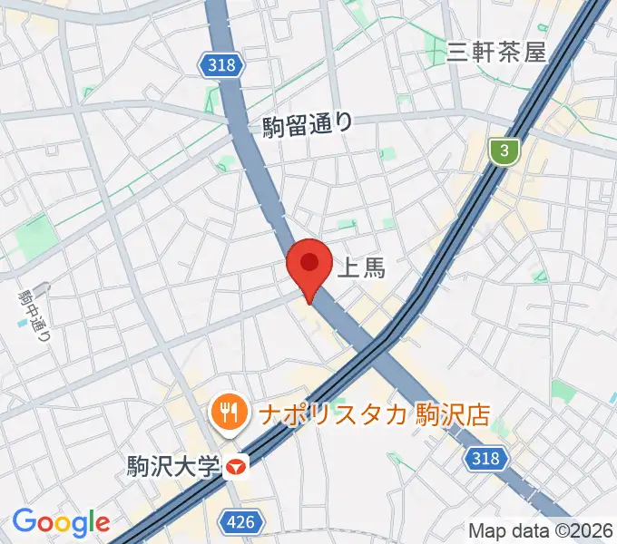 駒沢STRAWBERRY FIELDSの地図