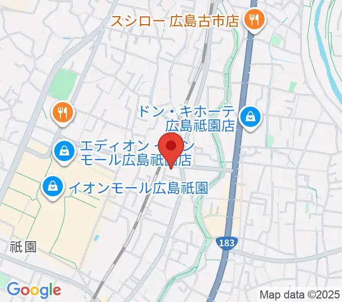 ユニスタイル安佐南 ヤマハミュージックの地図
