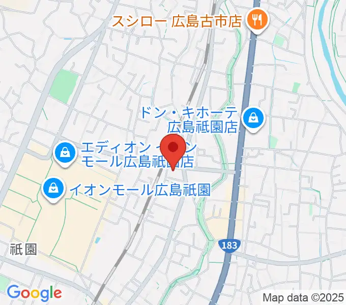 ユニスタイル安佐南 ヤマハミュージックの地図