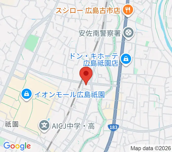 ユニスタイル安佐南 ヤマハミュージックの地図