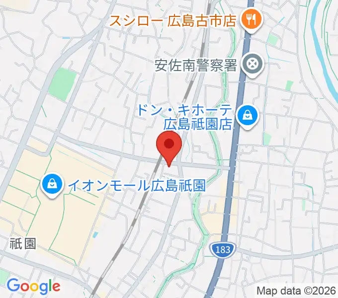 ユニスタイル安佐南 ヤマハミュージックの地図