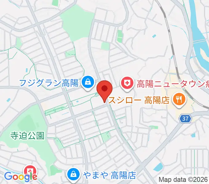 高陽センター ヤマハミュージックの地図