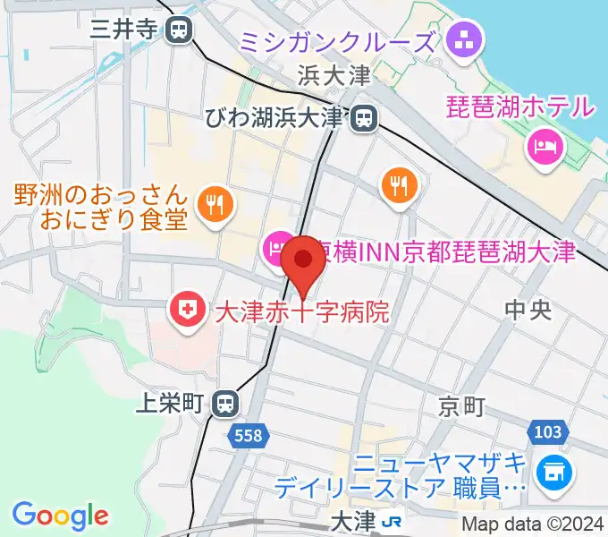 レインボーミュージックスクールの地図