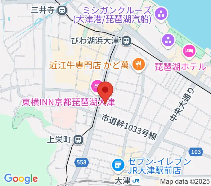 レインボーミュージックスクールの地図