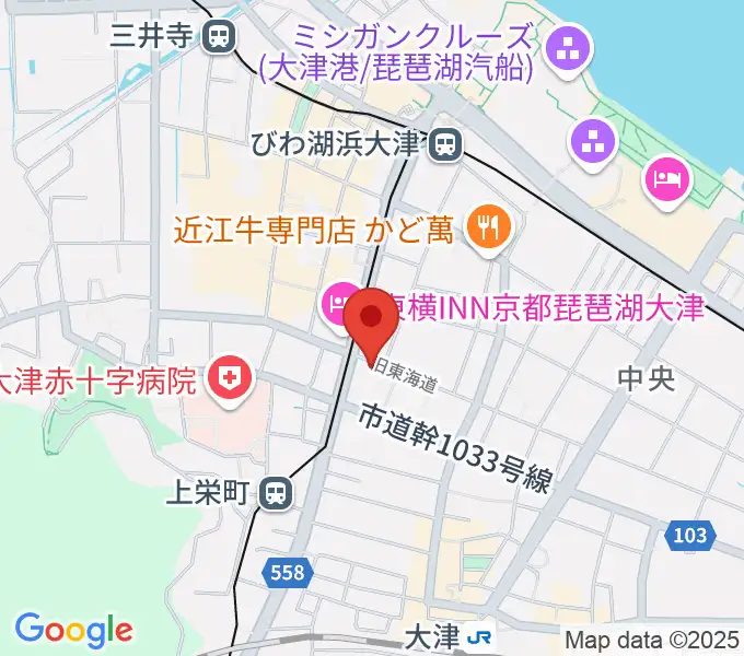 レインボーミュージックスクールの地図