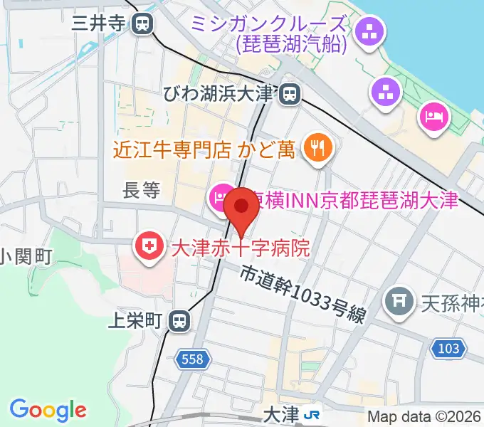 レインボーミュージックスクールの地図