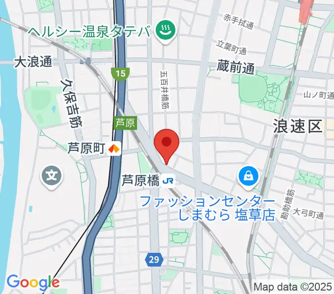 太鼓正の地図