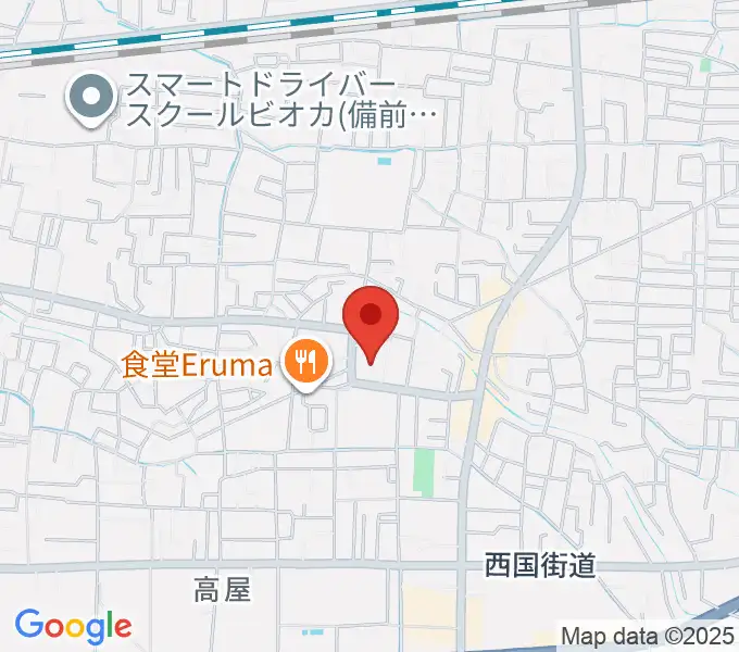 ミュージックセンター高屋 ヤマハミュージックの地図