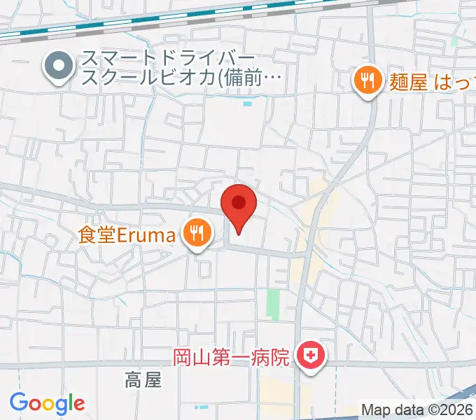 ミュージックセンター高屋 ヤマハミュージックの地図