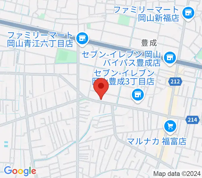 ミュージックセンター岡南 ヤマハミュージックの地図