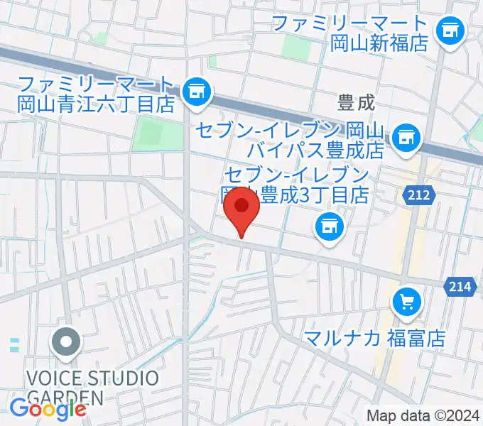 ミュージックセンター岡南 ヤマハミュージックの地図