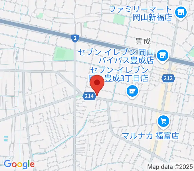 ミュージックセンター岡南 ヤマハミュージックの地図