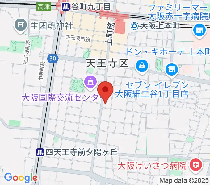ファナ大阪の地図