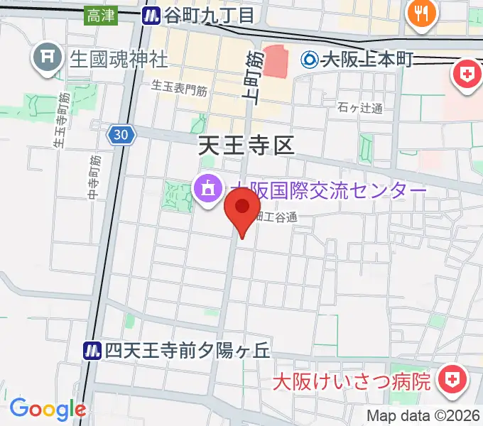 ファナ大阪の地図