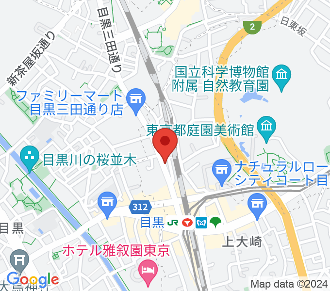 東京倶楽部 目黒店の場所